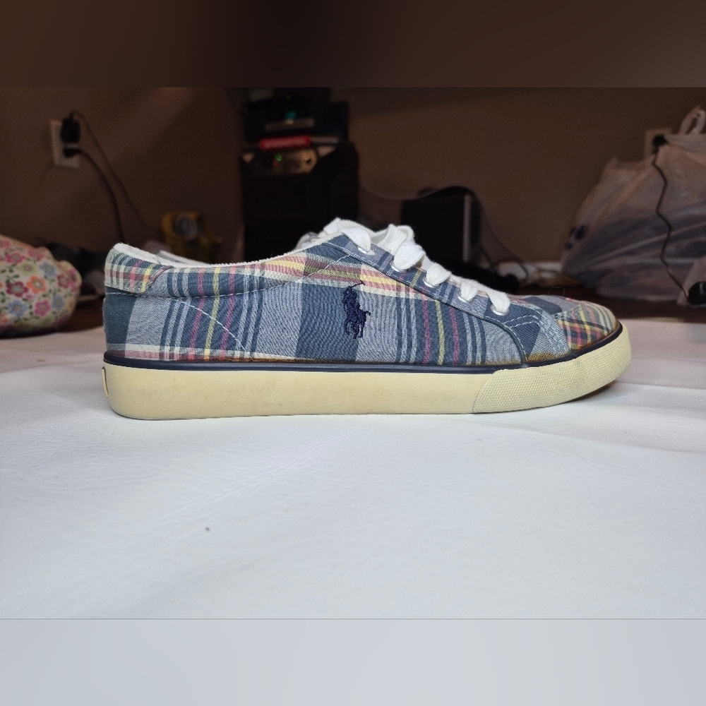 Ralph Lauren Multicolor Plaid Sneakers